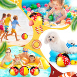 Leyndo kids lightweight beachball set fully inflated for outdoor play