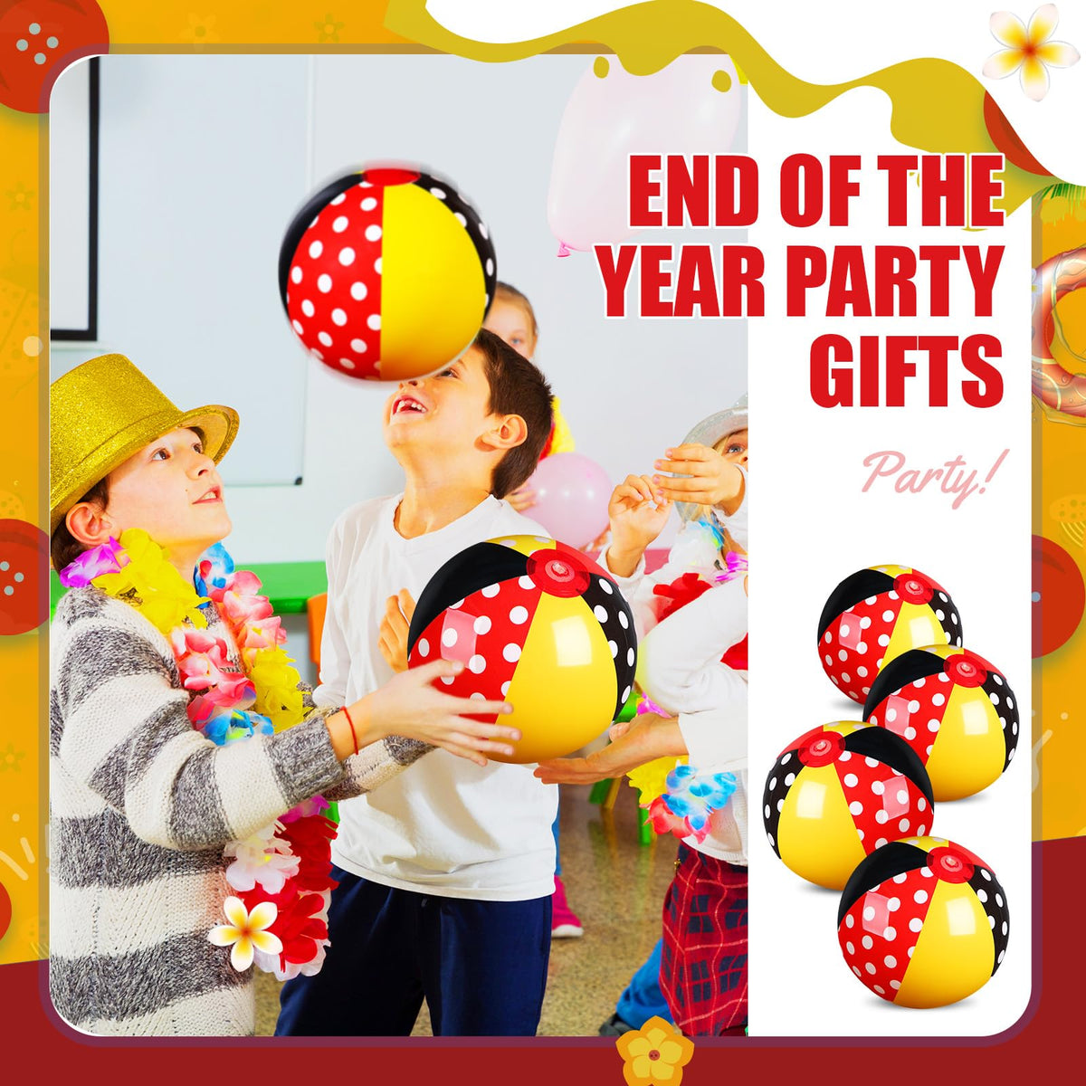 Leyndo bulk collection of twelve small PVC balls for youth gifts
