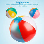 Close up of the secure inflation valve on a premium rainbow party favor ball.