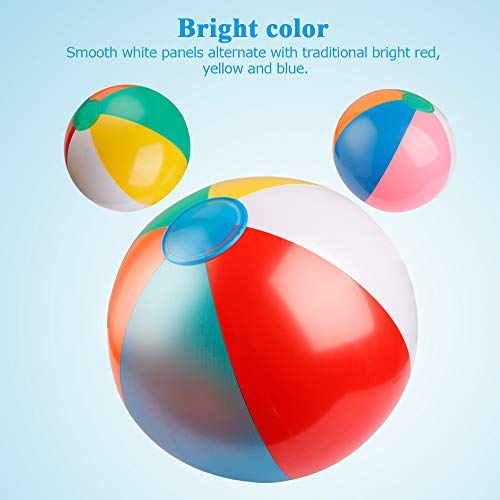 Close up of the secure inflation valve on a premium rainbow party favor ball.