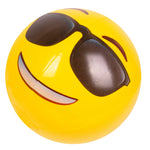 Close up of the heart eyes emoji variant from the bulk pack of high quality summer water toys.