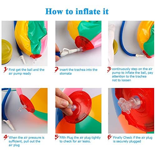 A complete ten piece collection of durable polyvinyl chloride beach balls displayed together.