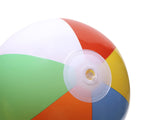 A person holding the twelve inch PENTA ANGEL classic beachball to demonstrate scale.