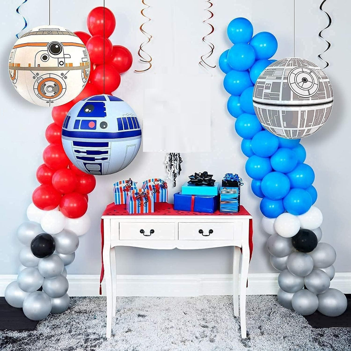 NINOSTAR premium inflatable toy set arranged neatly as bedroom decoration for children