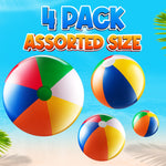 Bedwina blow up outdoor game set showing the six inch and twelve inch variants