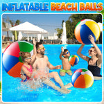 Bedwina jumbo twenty four inch traditional rainbow water ball close up