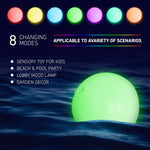 Kiralumi illuminated beach toy pack packaging layout with instructions guide.