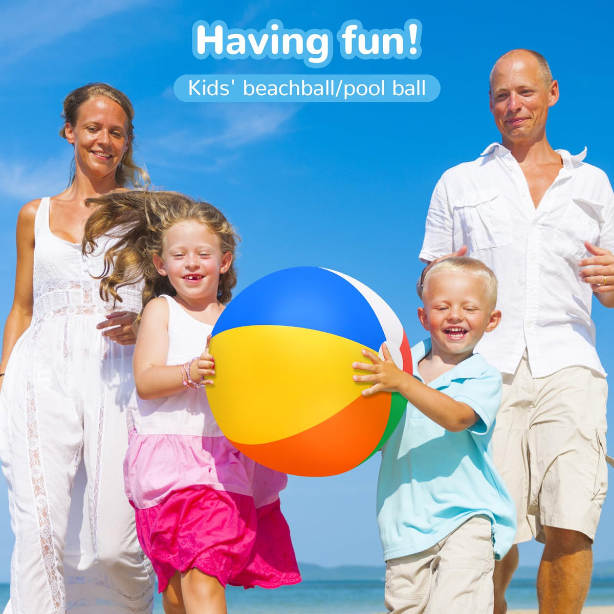 Colorful paneled bulk beach balls for kids and adults summer luaus