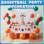 Close up view of the durable PVC material and safety air valve on the inflatable basketball