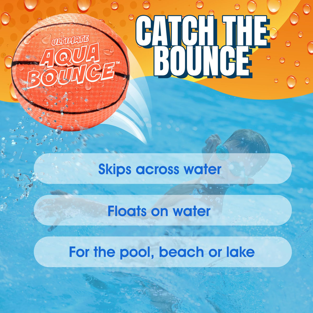 Side profile of the two pack packaging for the authentic Activ Life aqua bounce skip toys
