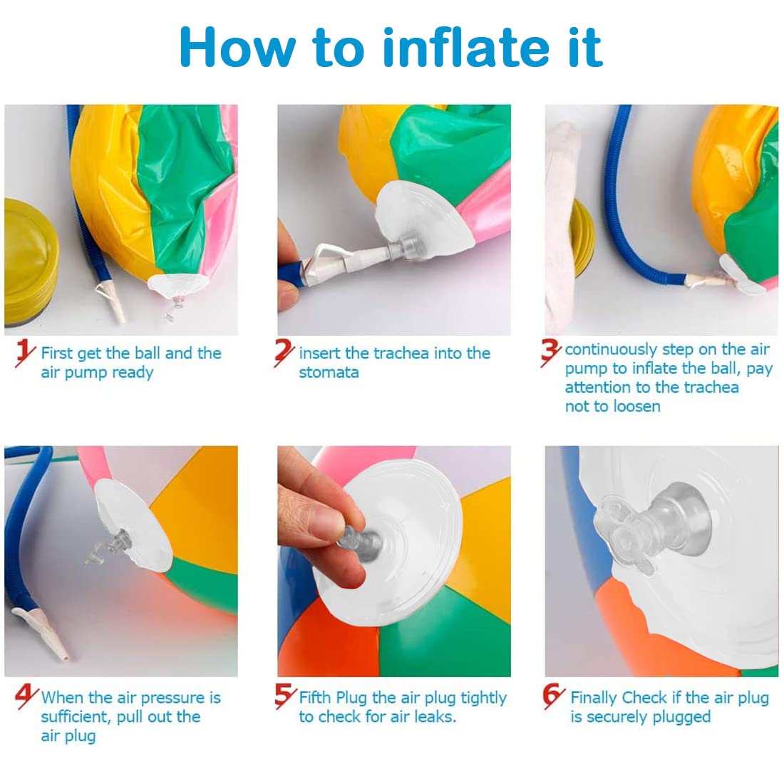 Packaging contents of the three piece bulk set showcasing all three deflated multicolor tropical party favors.