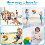 Children playing with small classic rainbow theme water toys outdoors.