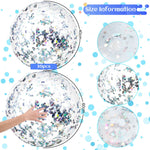 Sixteen inch large sparkly pool balls floatable water activity toys