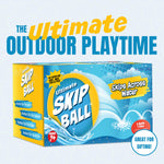 Kids and adults playing catch with the premium imported water bouncing ball