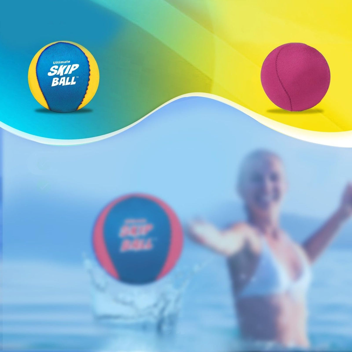 Packaging layout of the authentic Activ Life ultimate skip ball two pack set