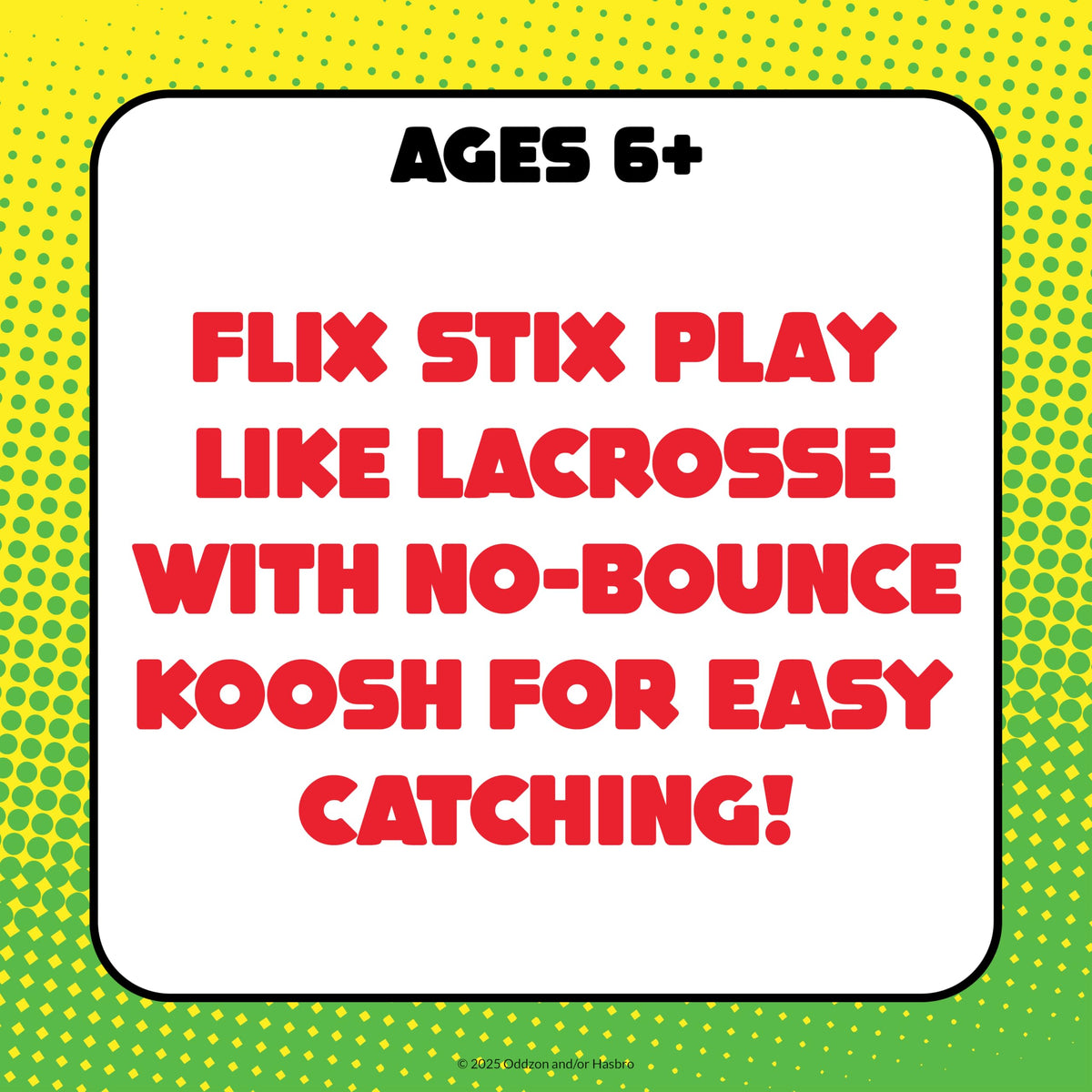 Close up of Koosh Flix Stix catching pocket design
