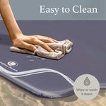 Folded baby playmat inside carry bag for travel