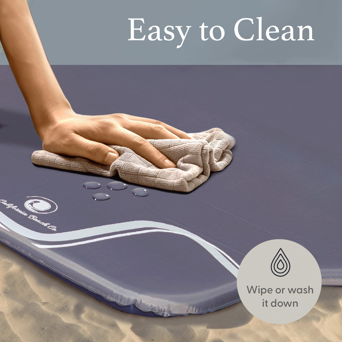 Folded baby playmat inside carry bag for travel