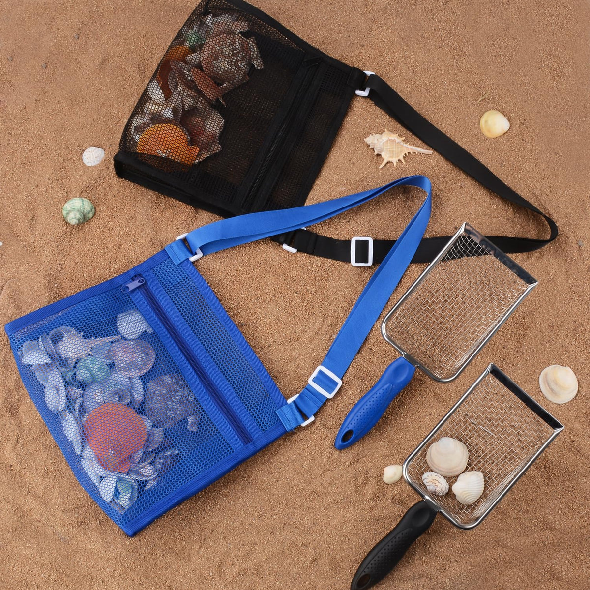 Child using Muyizi beach shovel on the shoreline
