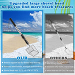 Niuyhe beach sifter set with adjustable stainless steel handle extended
