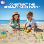 Collapsible silicone bucket and sand tools for kids