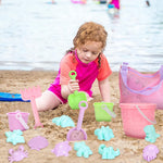 Educational sandpit tools including rake and watering can