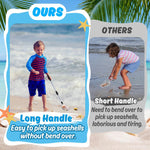Biggun beach scoop showing telescoping handle adjustment