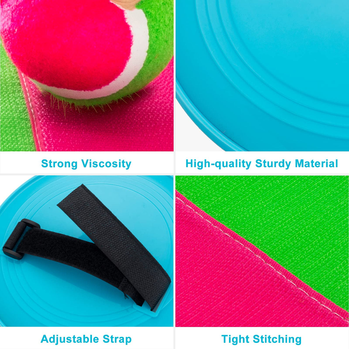 Durable ABS material details of Bufeeaye catch ball set