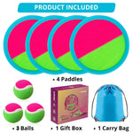 Family enjoying outdoor activity with Bufeeaye ball set
