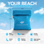 Person using Sandscreen bag on sandy feet