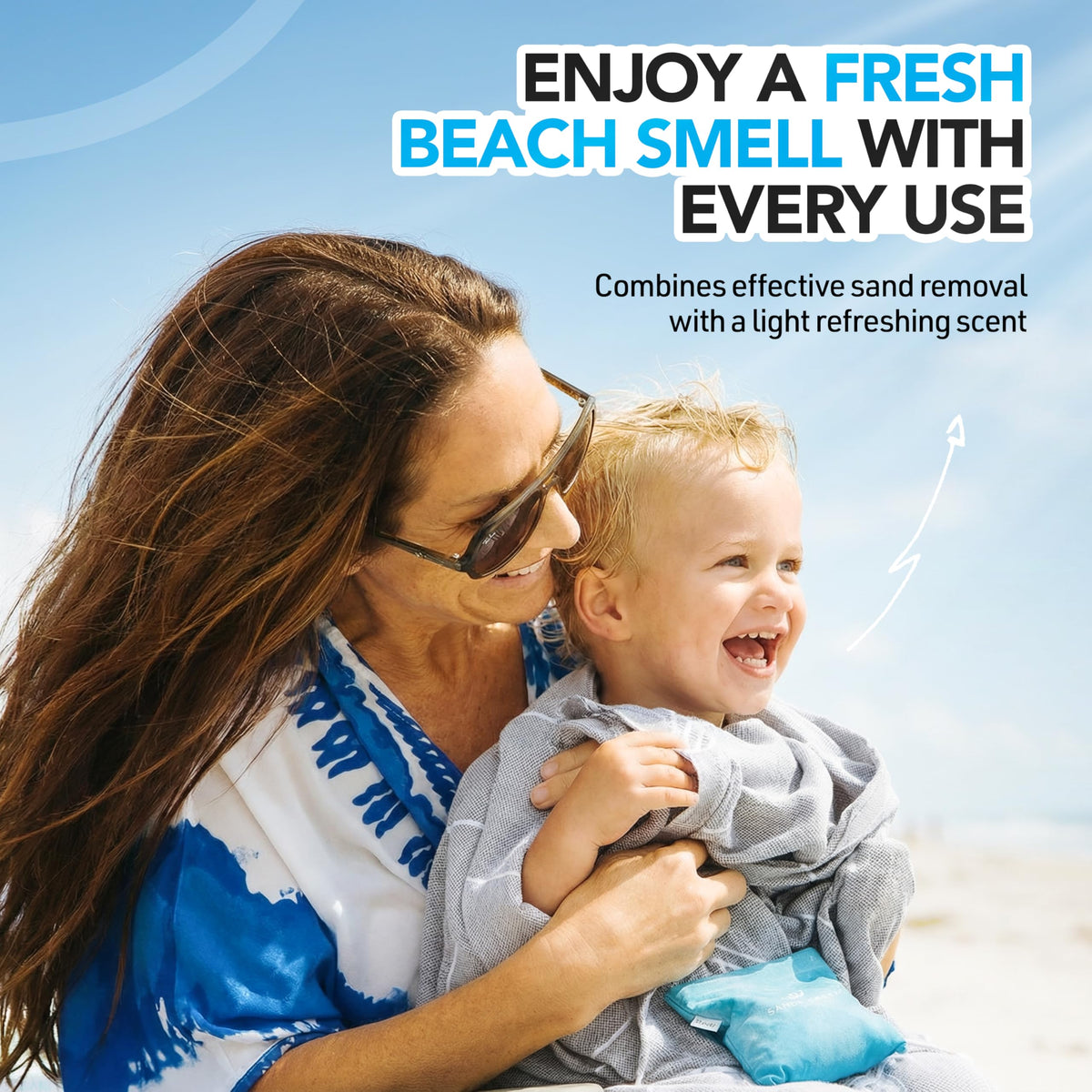 Shakalo Sandscreen being used on beach gear
