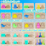 Mesh storage bag for beach sand toys by Kubusfly