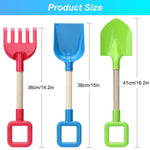 Close up of Dilabnba sturdy wooden handle and plastic scoop