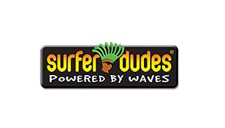 Surfer Dudes toy in ocean surf action shot
