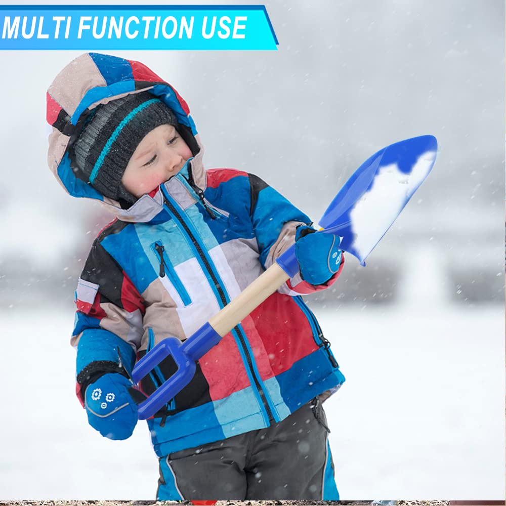 Authentic USA imported kids beach shovels packaged as a two piece set