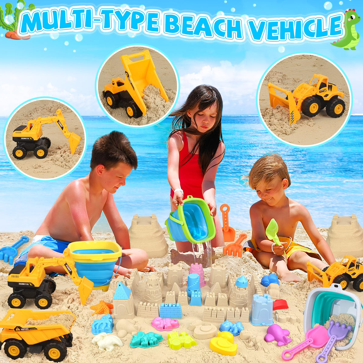 Fhozgecy collapsible silicone buckets in expanded and folded positions