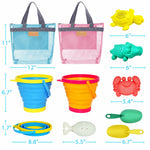 Aclarastra kids travel sand toy set with various molds and tools