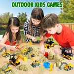 Billeeit construction toy set showing moldable sand and tools