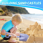 Children using Amarlozn jumbo sand shovels on the beach