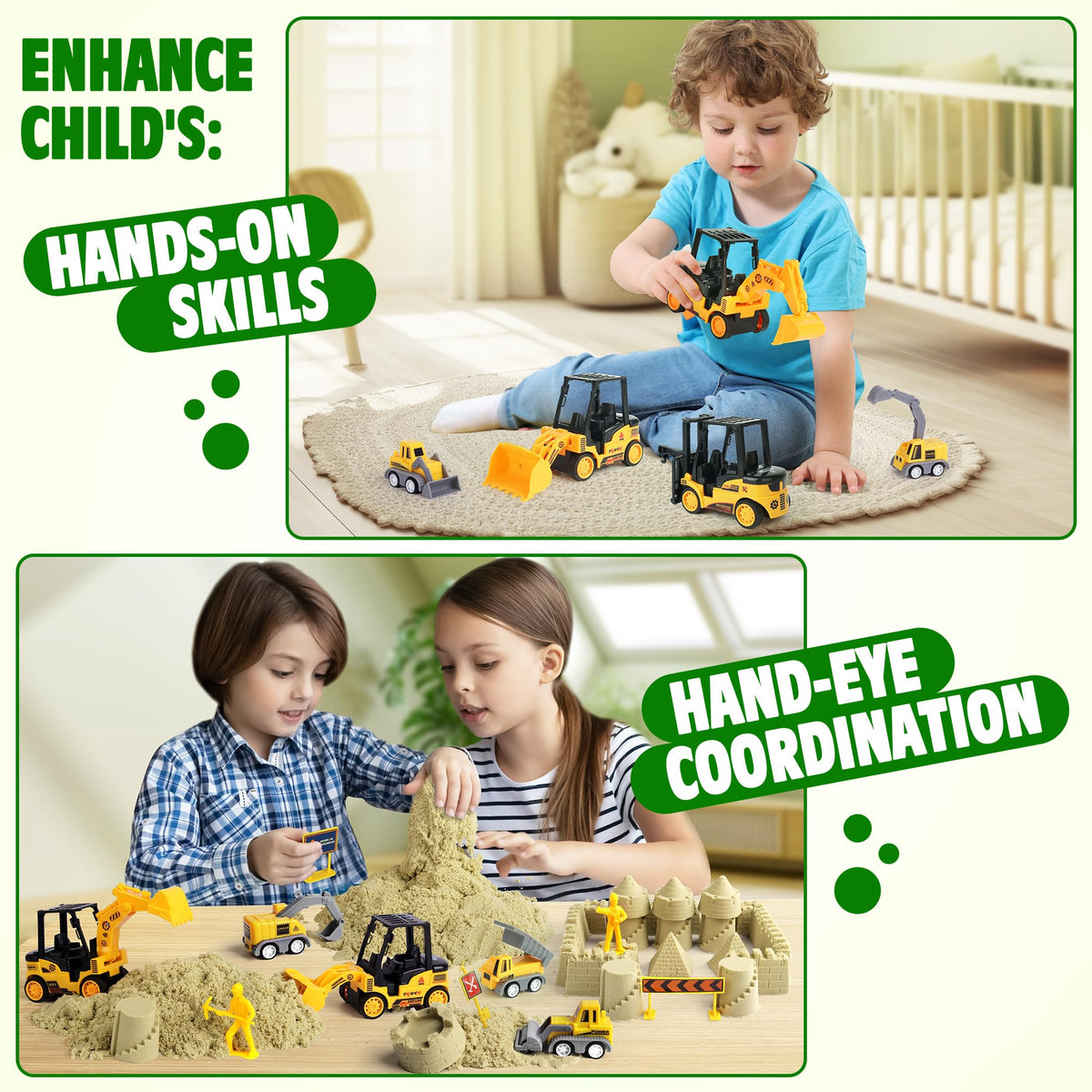Packaging of Billeeit construction kit with sensory sand and molds