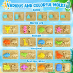 FHOZGECY kids sand molds and animal shapes set