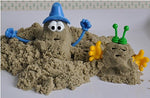 Top-down view of 42-piece MUKOOL creative sand kit