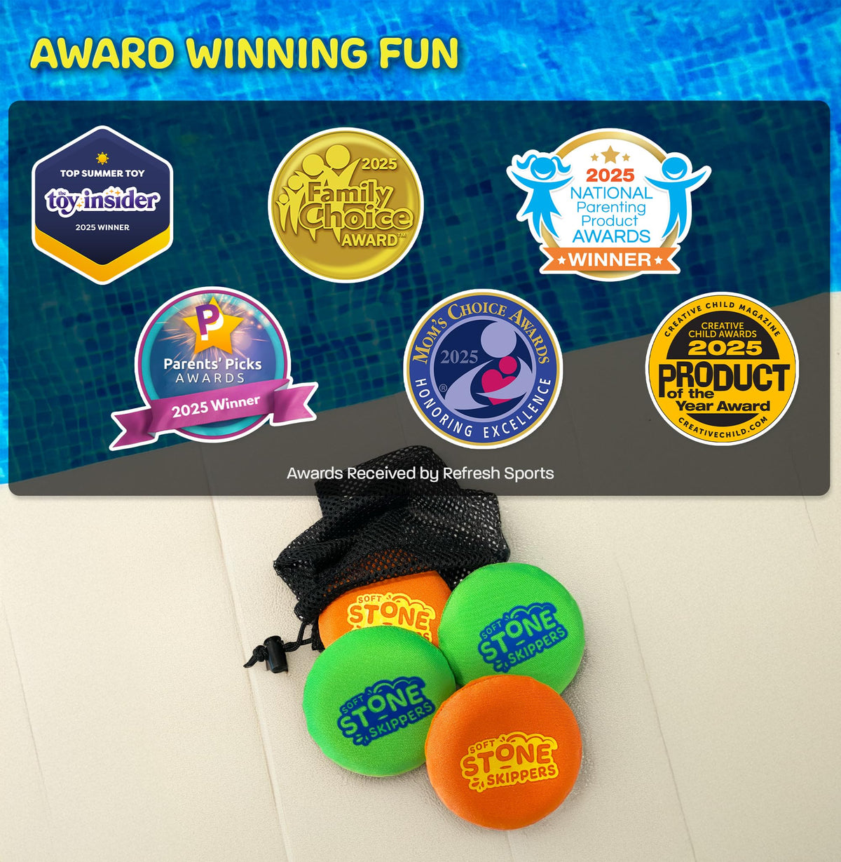 Safety focused soft construction of Refresh Sports skipping discs