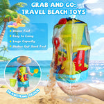 Durable plastic sand molds and tools for beach play