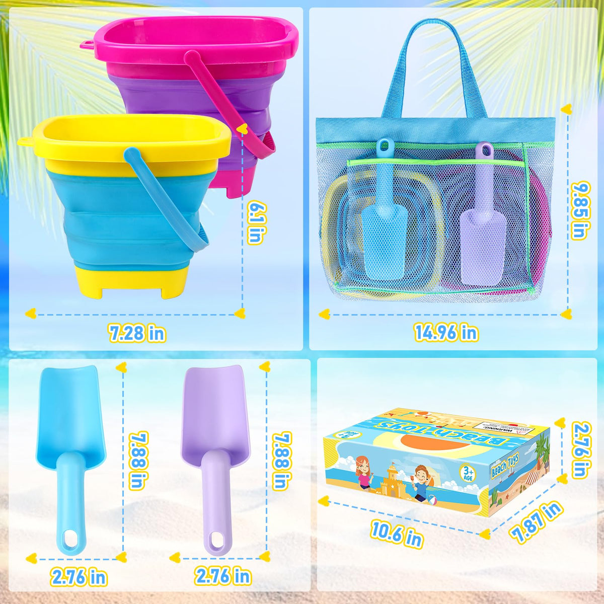 Tsdatowr sand pails being used for outdoor water play