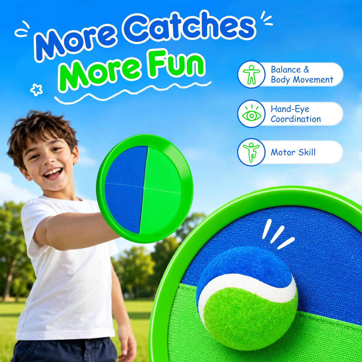 Everich Toy catch game set in transparent carry bag