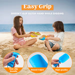 Kids using Sloosh sand shovels in a sandbox