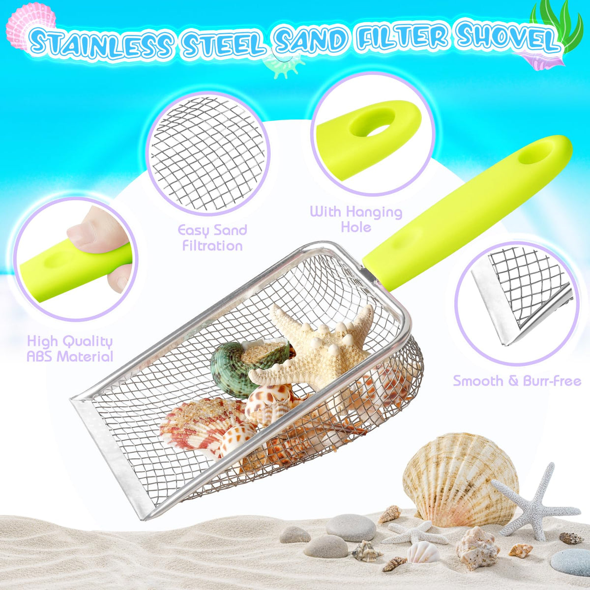 Fhozgecy collapsible sand buckets folded and expanded view