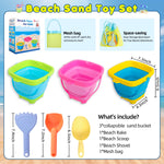 Xgunion silicone foldable buckets showing flat collapsed state