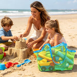 SupMLC large capacity tote bag filled with children beach toys